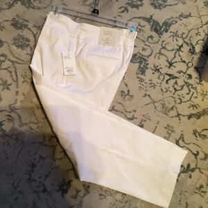 BNWT CROFT AND BARROW WHITE CAPRIS SIZE 8 regular